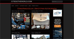 Desktop Screenshot of citiesotheworld.com